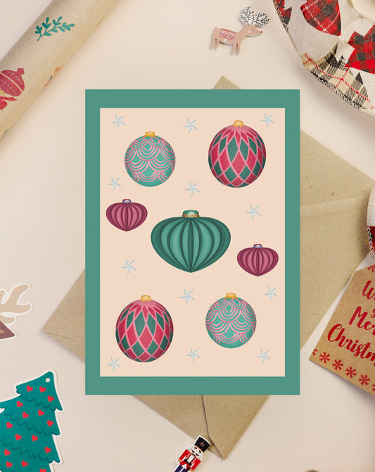 ‘Festive Bauble 3’ card