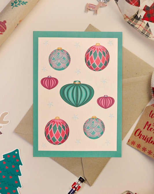 ‘Festive Bauble 3’ card