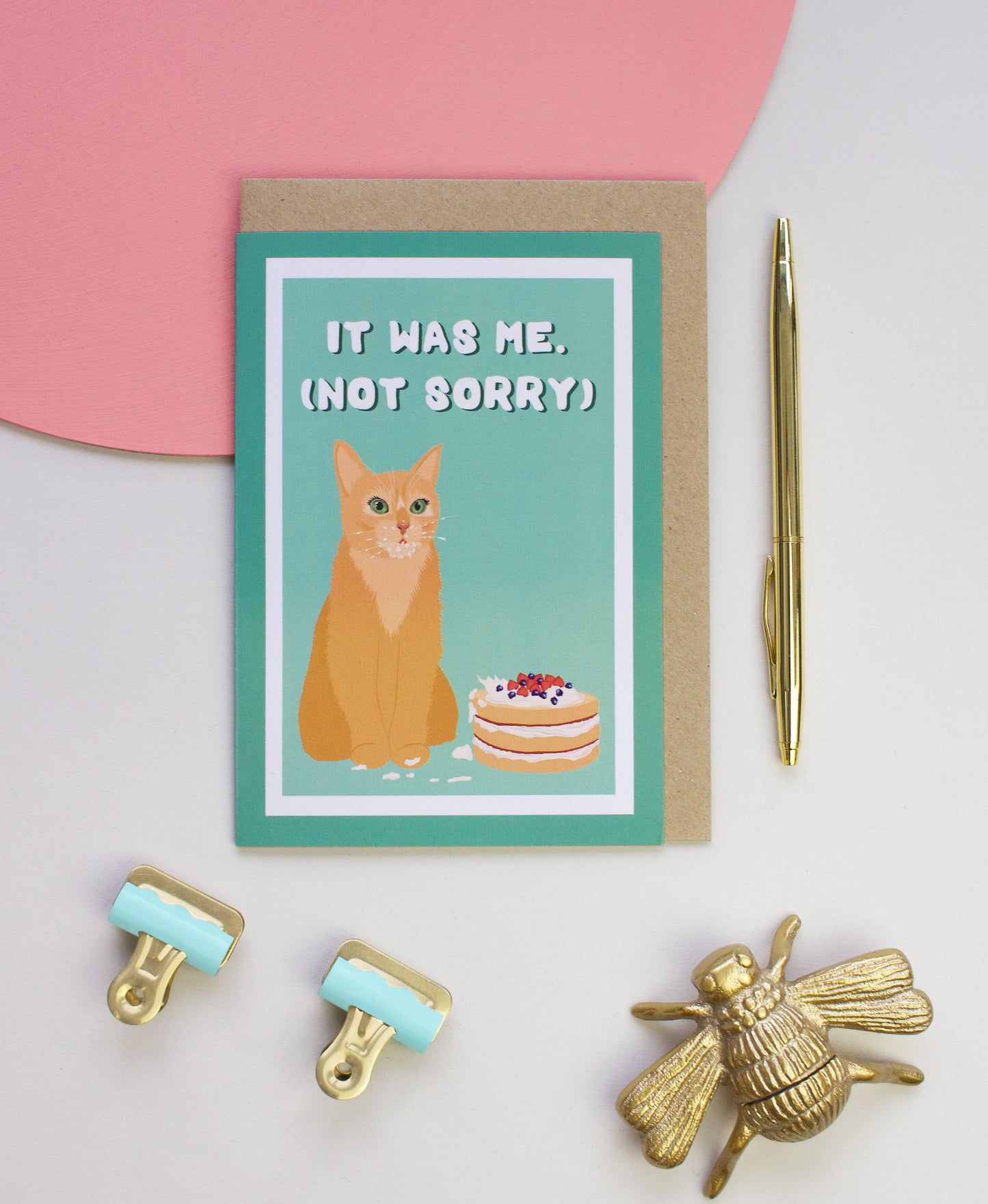 'It was me' cat card