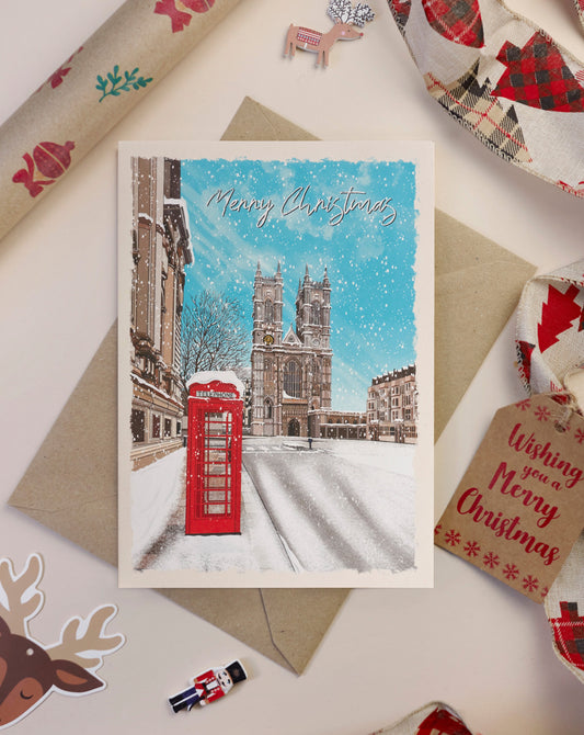 ‘Westminster snow’ card