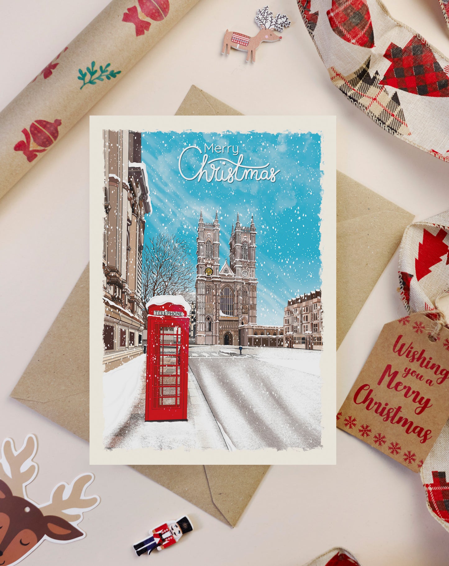 ‘Westminster snow’ card