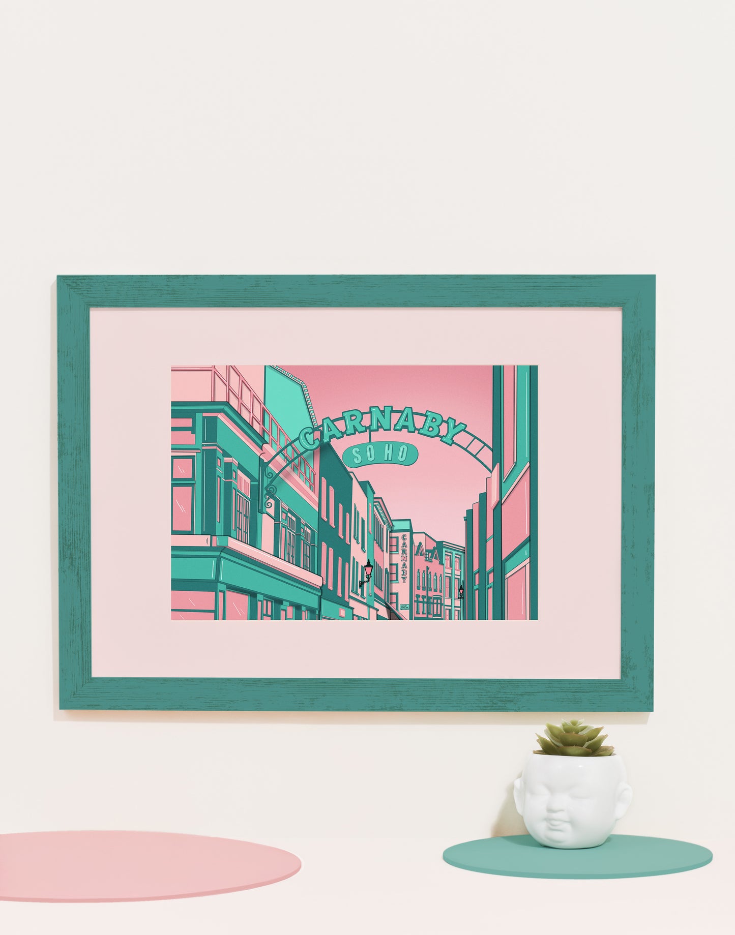 ‘Carnaby street’ London print