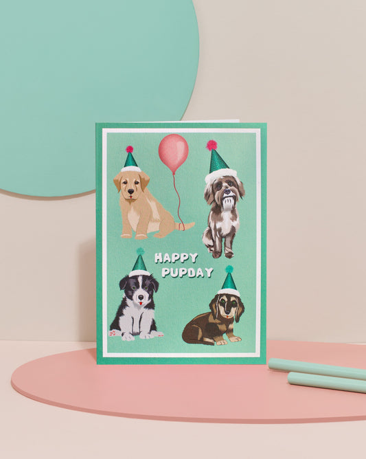 'Pupday' birthday card