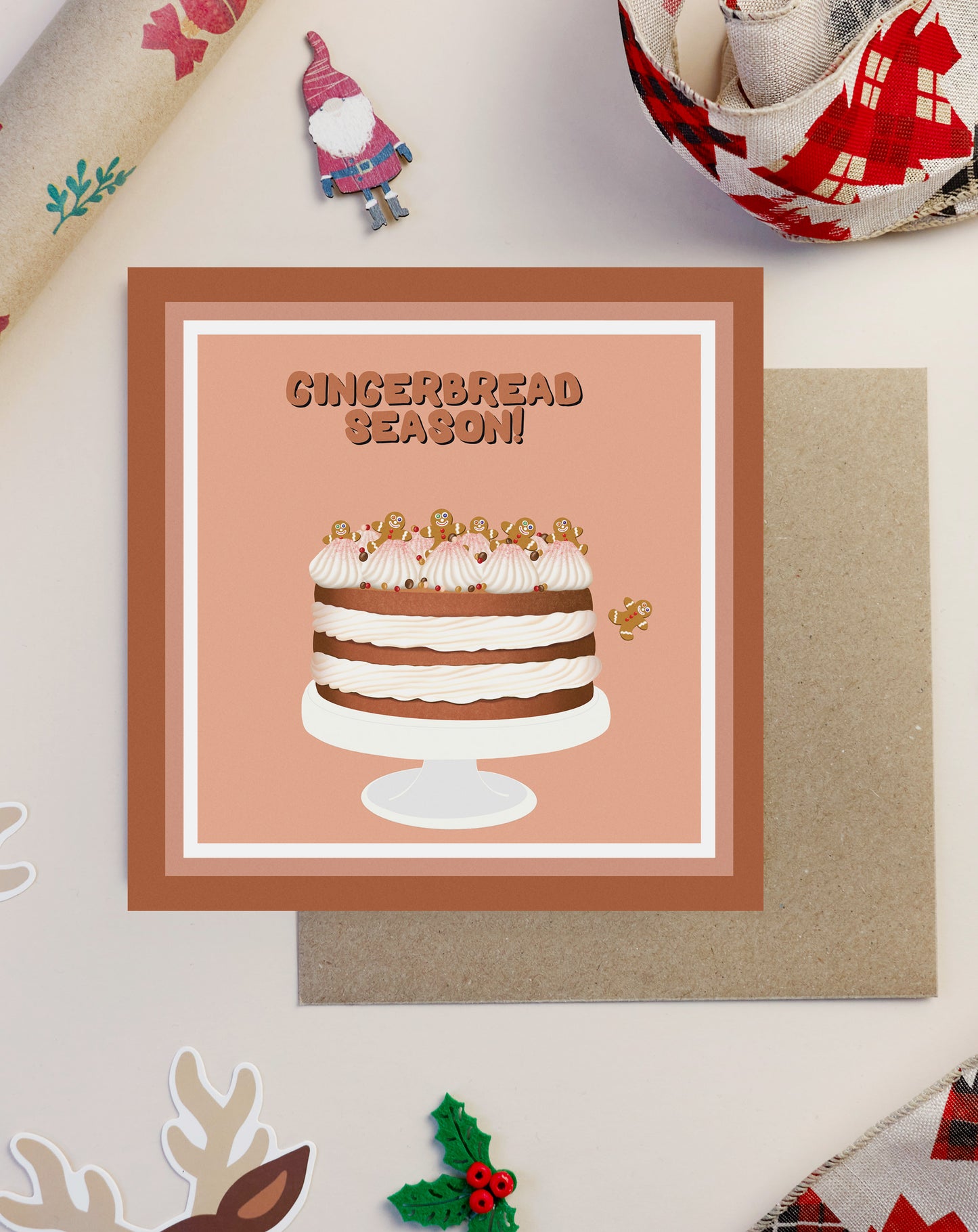 ‘Gingerbread cake’ card