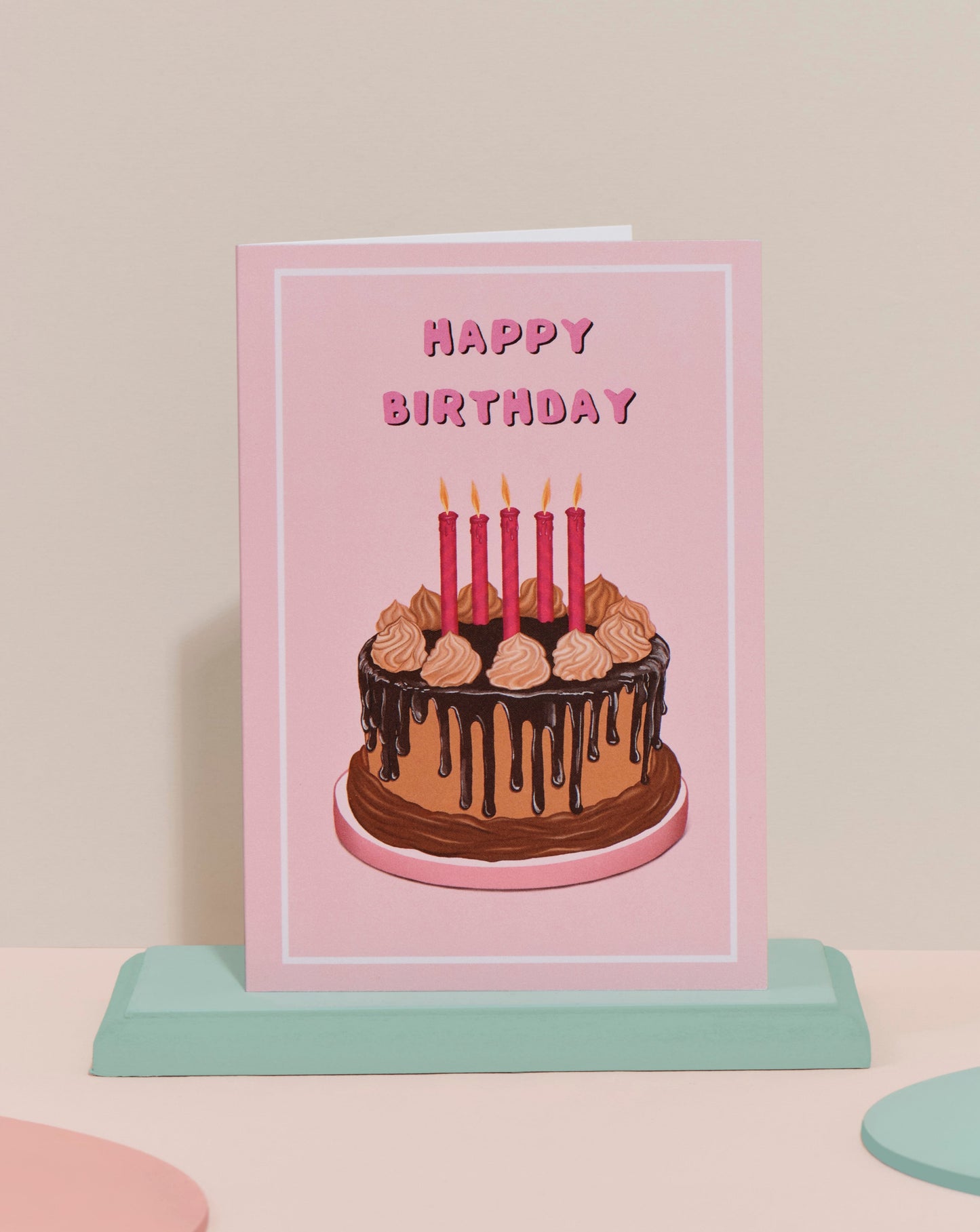 ‘Chocolate drip cake’ card