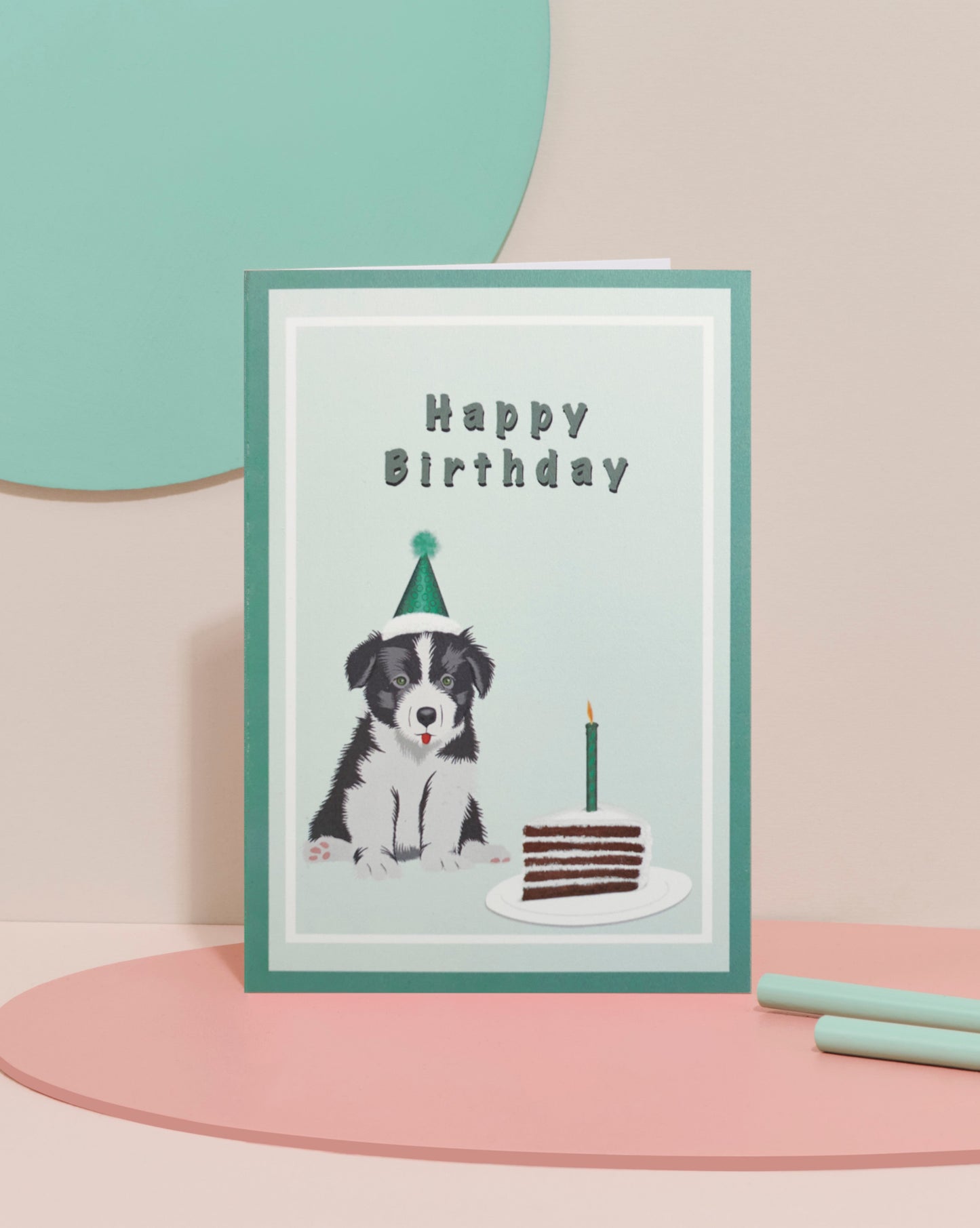 ‘Puppy and a slice’ card