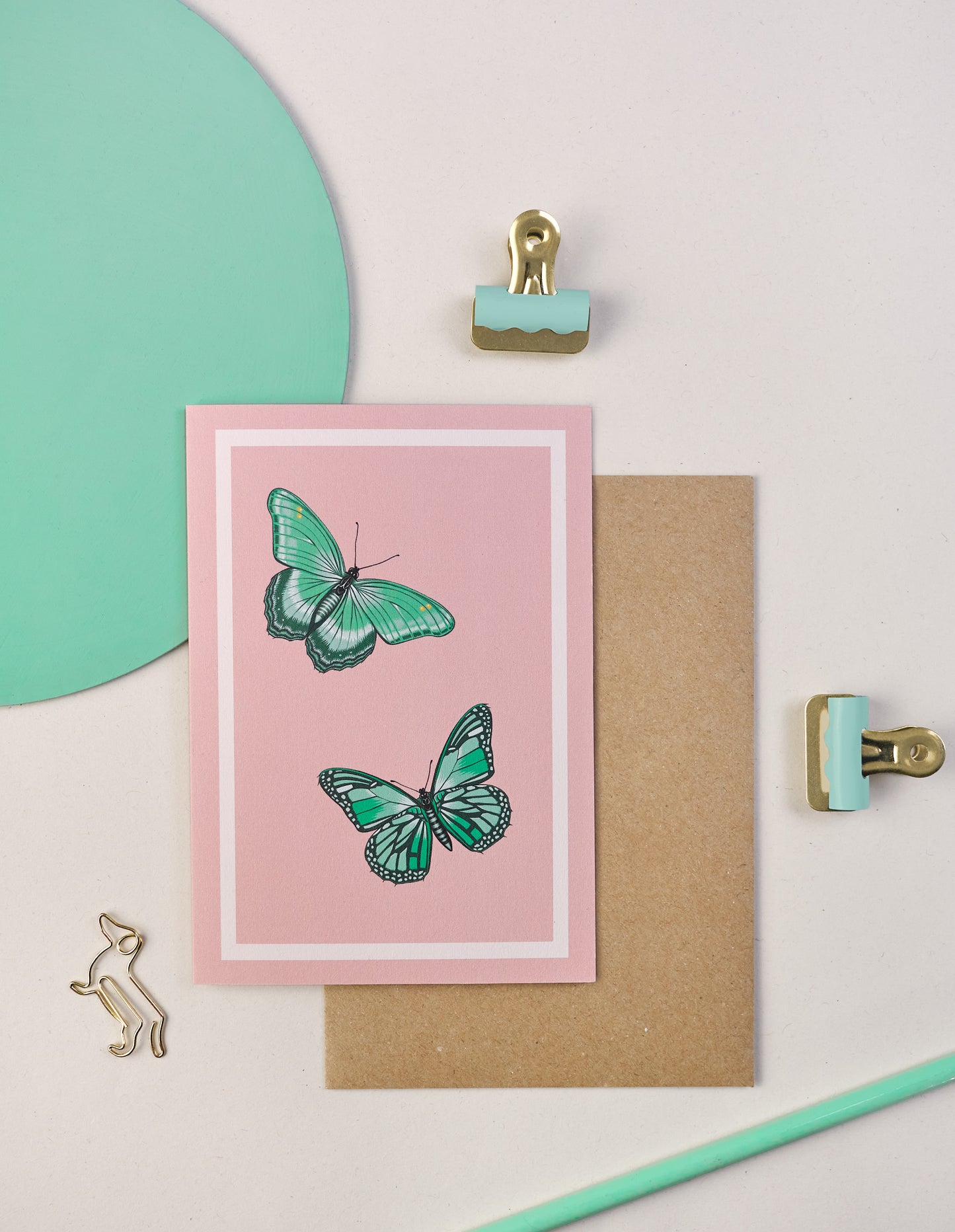 ‘Mint butterfly’ card