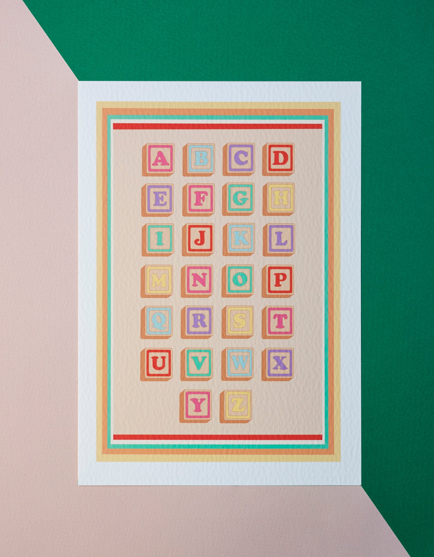 ‘Alphabet  blocks’ print