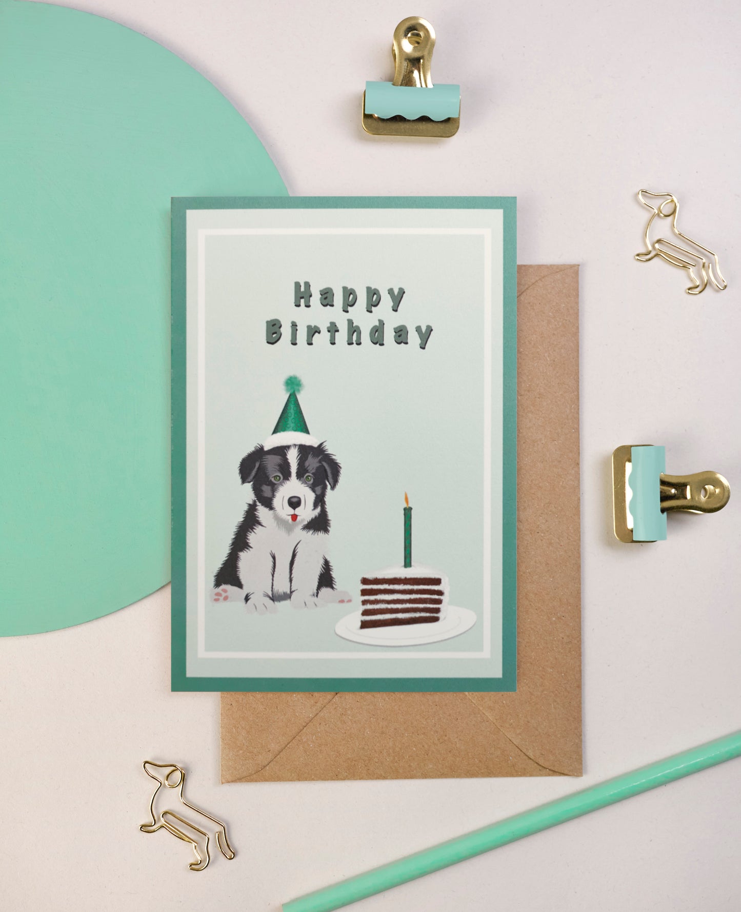 ‘Puppy and a slice’ card