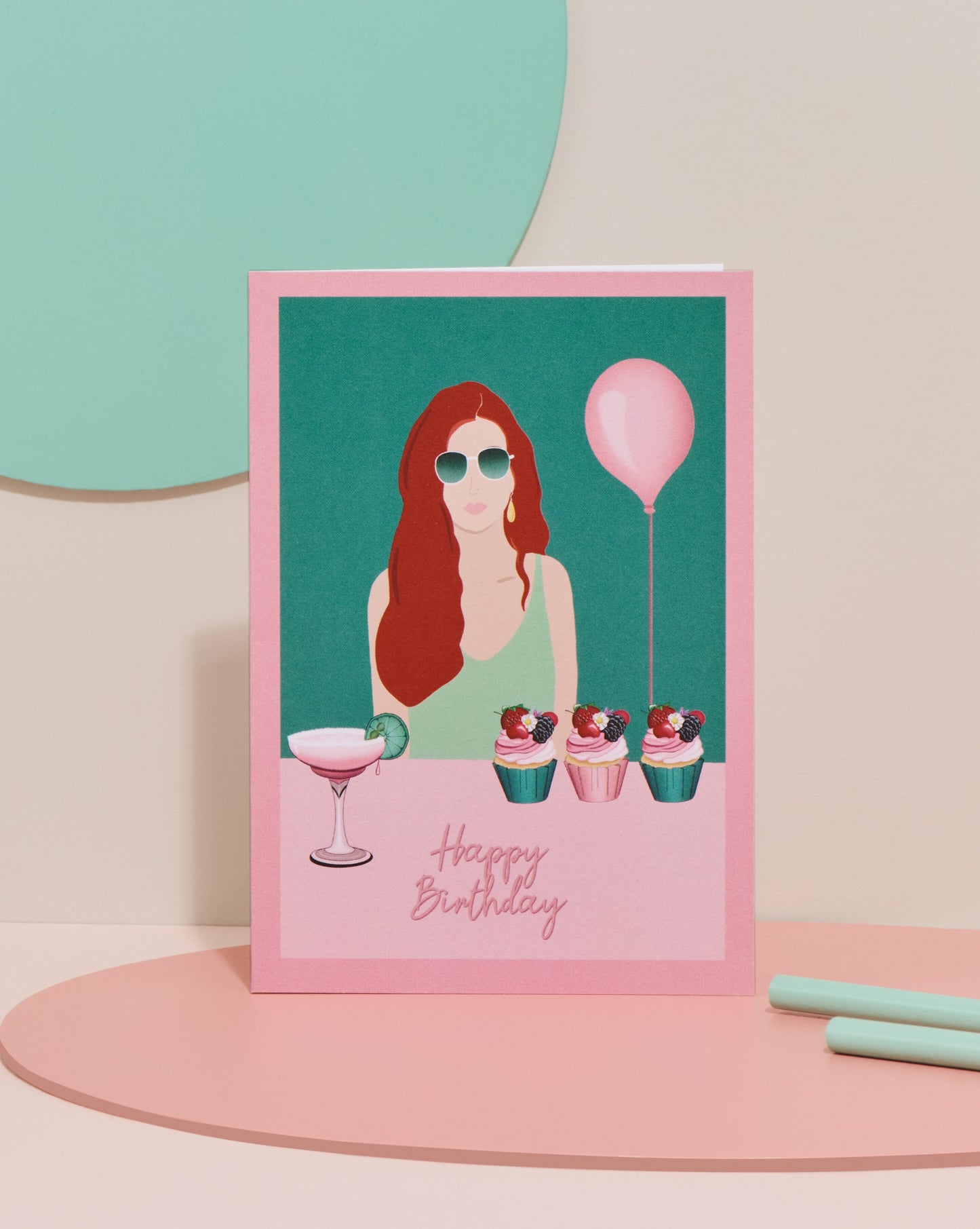 ‘Red Lil’ birthday card