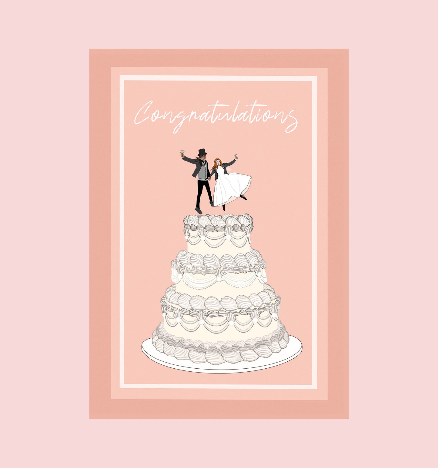 ‘Bride and groom’ congratulations card