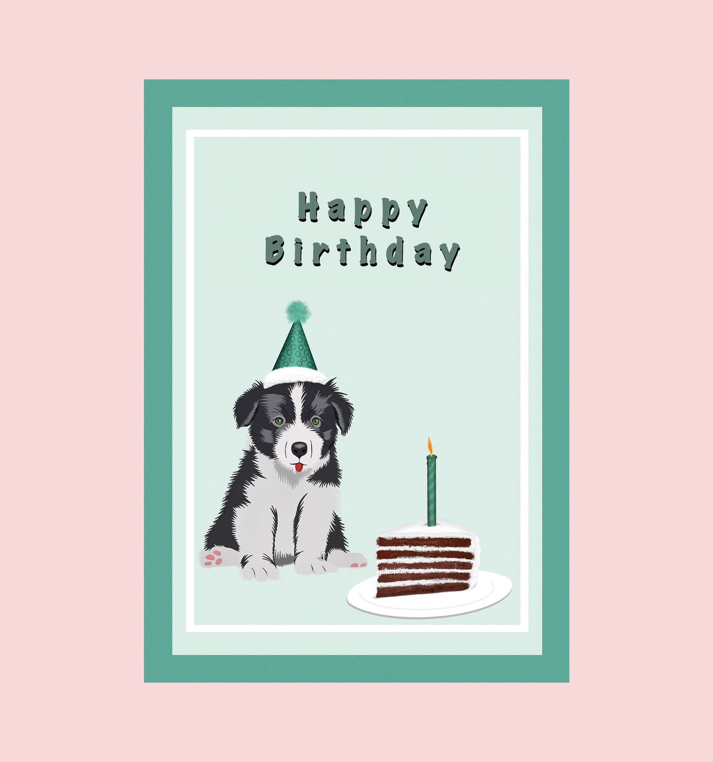 ‘Puppy and a slice’ card